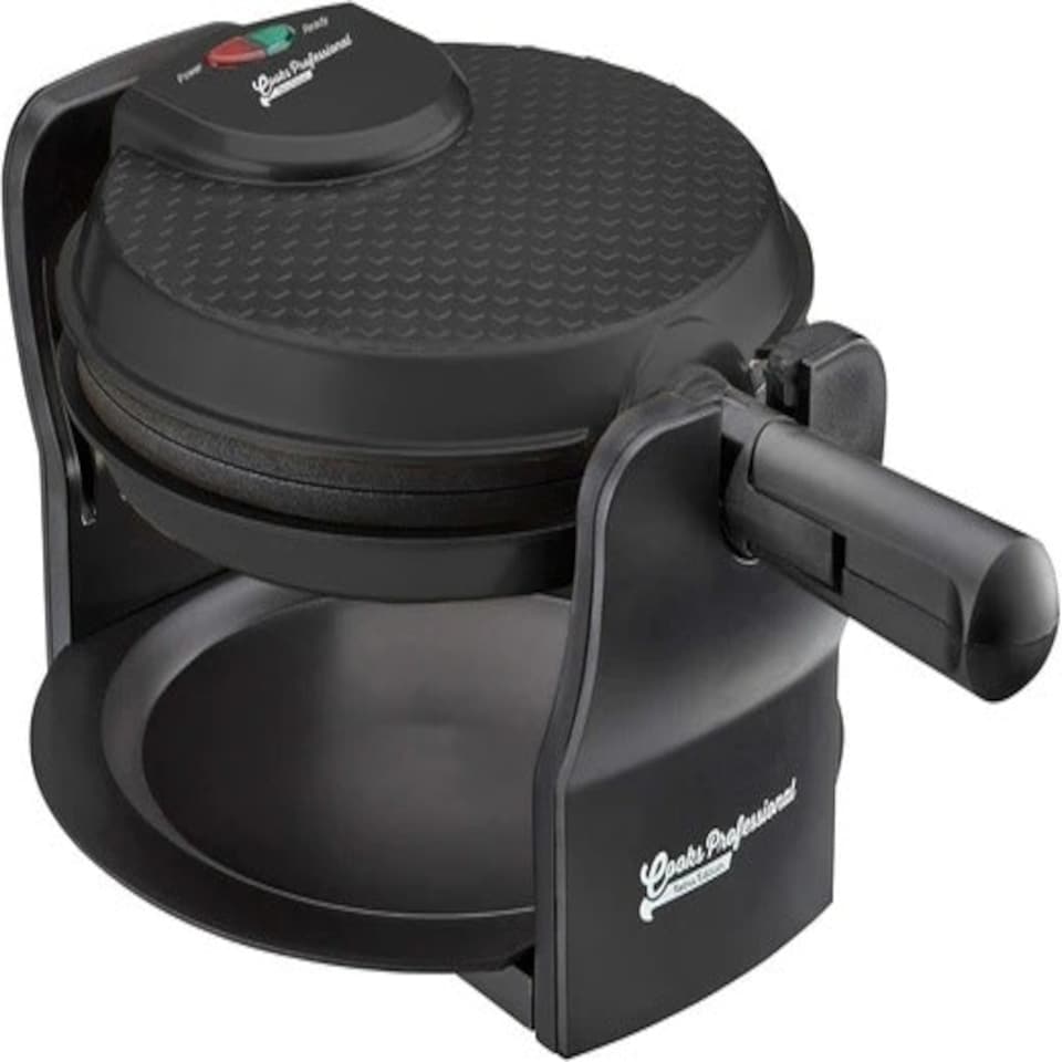 image 1 of Cooks Professional Luxury Rotary Waffle Maker | Powerful 920W | Non-Stick | Easy Clean | Black