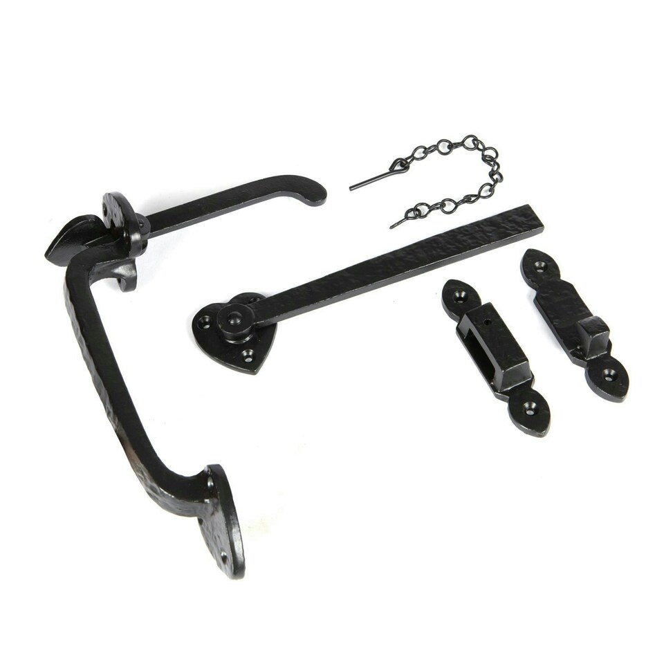 image 1 of Hammer & Tongs Arrowhead Suffolk Latch - H240mm - Black