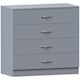 image 8 of Vida Designs Riano 4 Drawer Chest of Drawers Bedroom Storage, Grey
