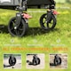 image 9 of Outsunny Folding Trolley on Wheels, Garden Cart with Openable Sides, Grey