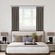 image 2 of 25-28mm Crystal End Chrome Metal Curtain Pole Set 200 - 380cm Silver | Silver