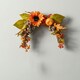 image 3 of Living and Home Artificial Sunflower Wreath with Pumpkins - Halloween Hanging Decor