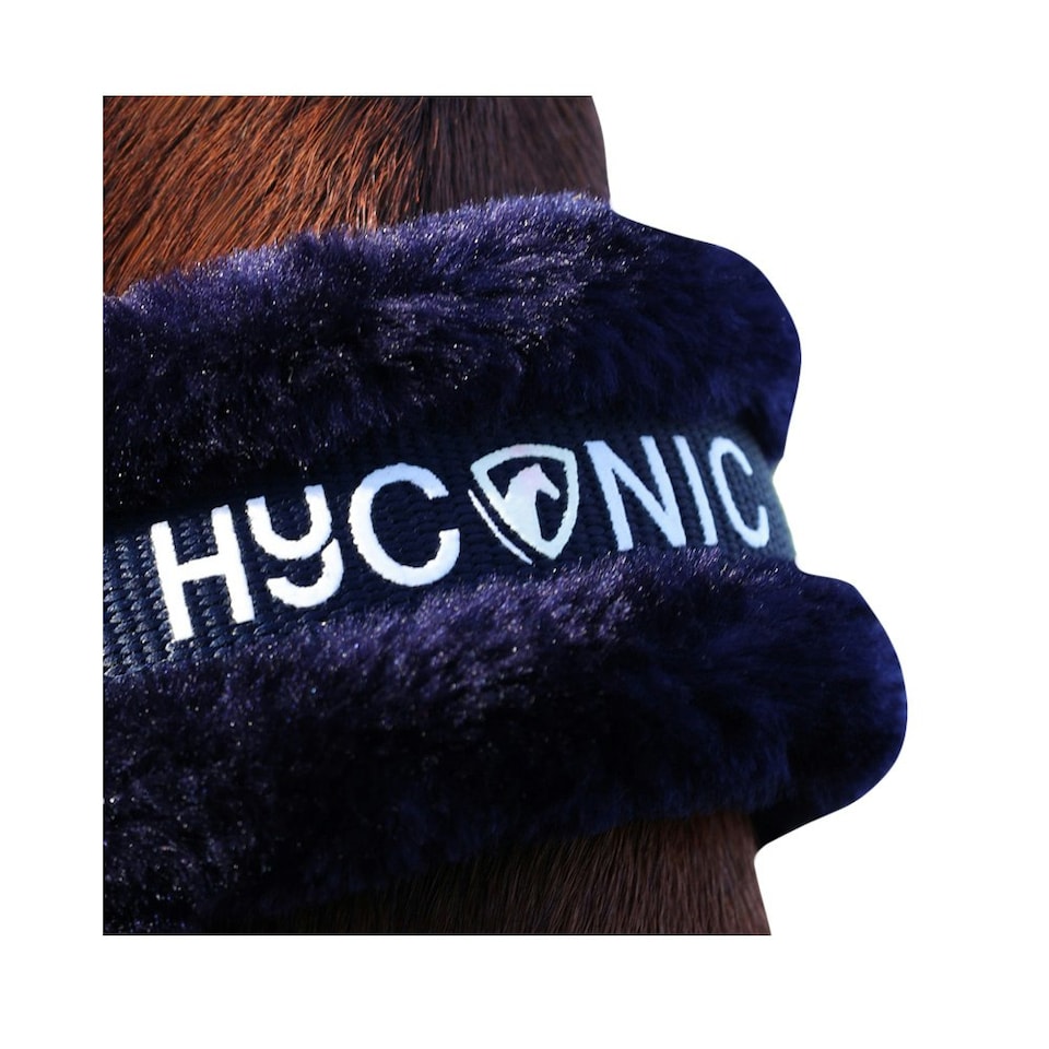 image 1 of HYCONIC Faux Fur Horse Lead Rope - Navy - Full