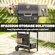 image 6 of Outsunny Gas Burner Barbecue Grill, Garden BBQ Grill with Warming Rack | Black | Black | 99 x 56 x 95 cm