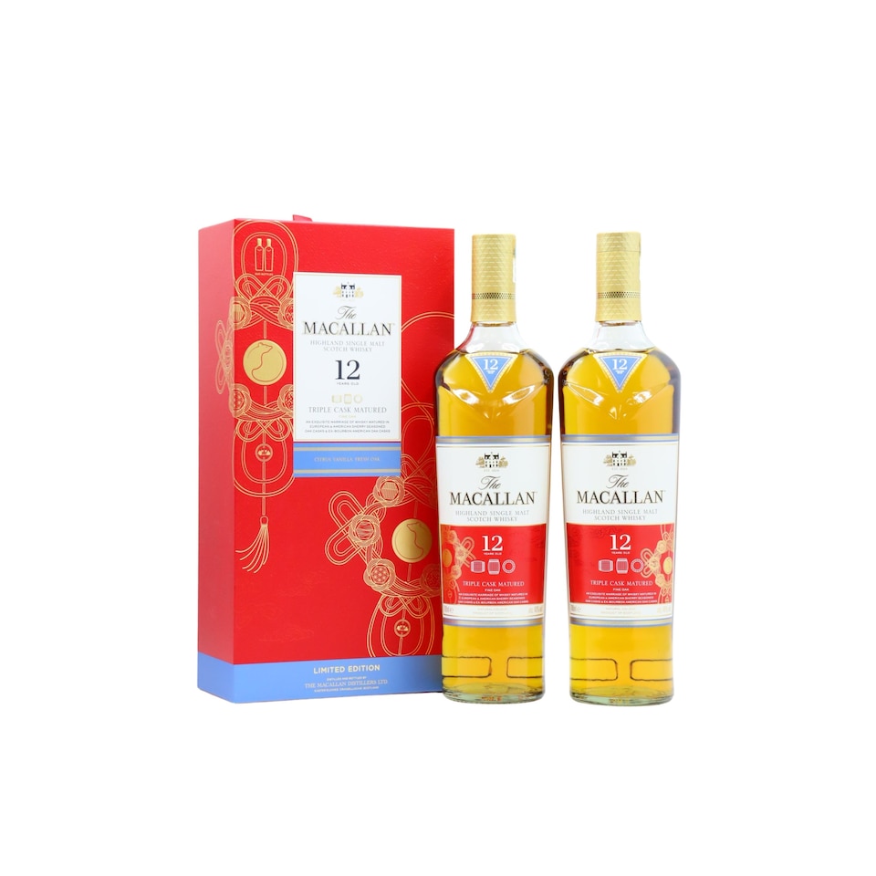 Macallan - Triple Cask - Chinese Lunar Year Of The Rat 2020 Twin Pack 12 year old Whisky