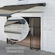 image 8 of Outsunny 4x3(m) Full Cassette Electric Awning, Aluminium Frame Grey | Light Grey