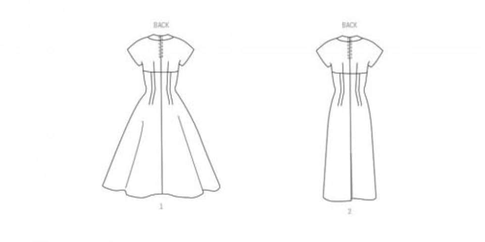 image 1 of Simplicity 9849 Paper Sewing Pattern – Women’s Dresses & Vintage Style, Size U5 (16–18–20–22–24), Intermediate