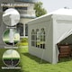 image 10 of Outsunny 3 x 6m Pop Up Gazebo Height Adjustable Party Tent w/ Storage Bag Black