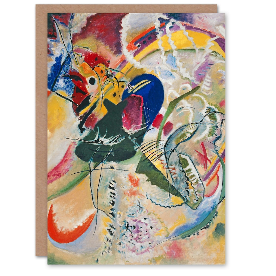 image 1 of Wassily Kandinsky Art Card Improvisation 35 Colourful Abstract