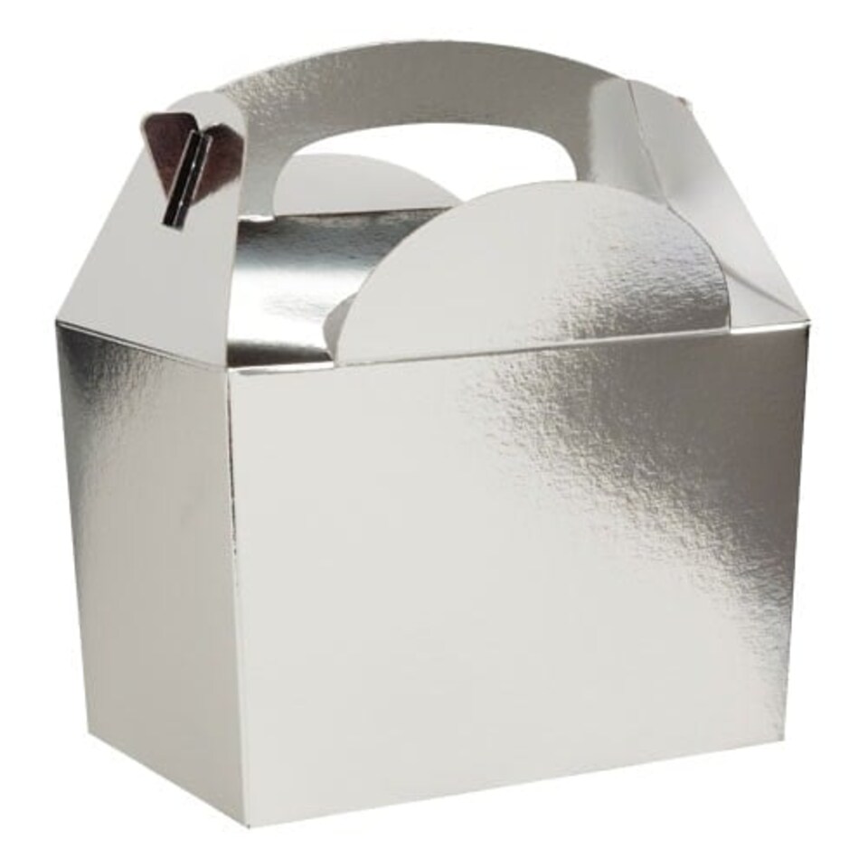 Metallic Silver Party Box