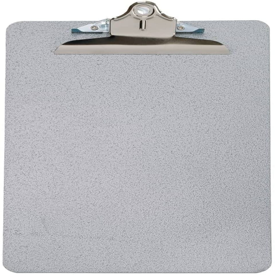 image 1 of Grey Metal Foolscap Clipboards by Q-Connect