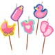 image 1 of Novelty Cake Candle Set - Baby Girl