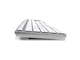 image 4 of Accuratus 301 MAC Keyboard - USB Wired Full Size Apple Mac Multimedia Keyboard with White Square Tactile Keys and Silver Case - White