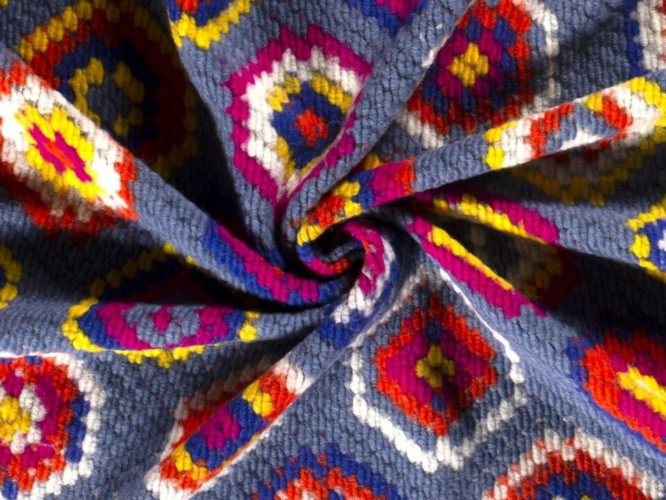Multicoloured Wool Blend Knit Coating Fabric for Dressmaking, 140cm / 55" Wide - per metre