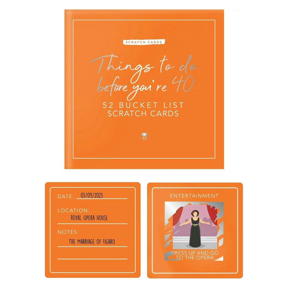 image 1 of Gift Republic Scratch Cards Things To Do Before Your 40
