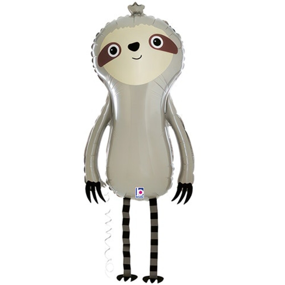 image 1 of Sloth Walking Pet Foil Helium Balloon 99cm / 39 in