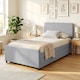 image 7 of HOMCOM 90 x 190 cm Upholstered Single Bed, Pull Out Trundle Bed