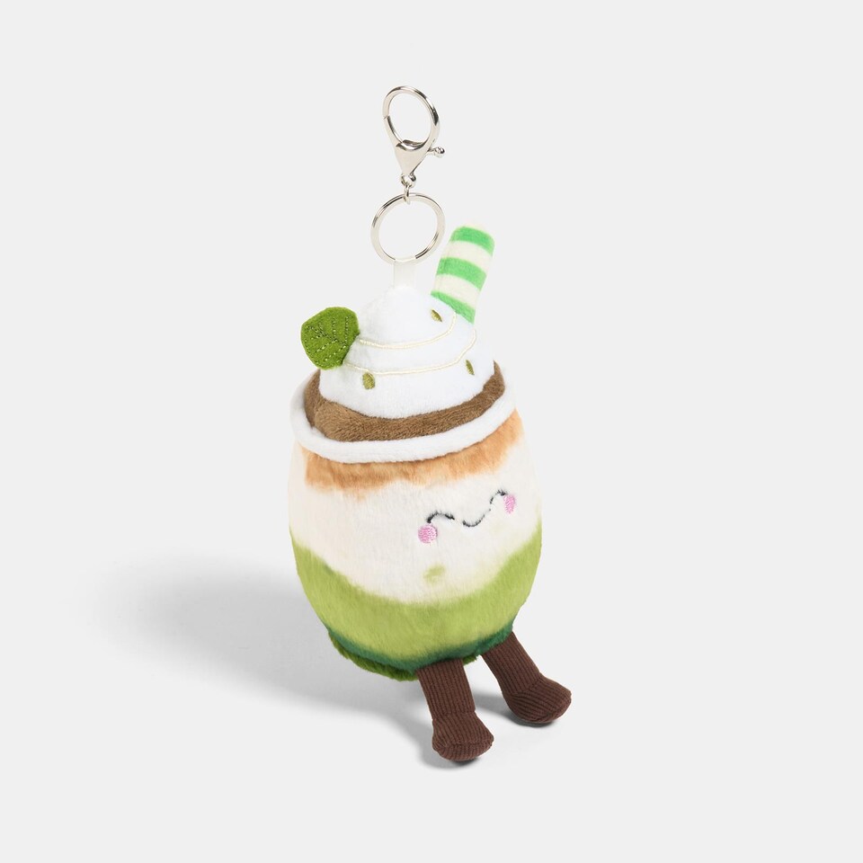 image 1 of OHS Sweetie Pie Bag Charm Keyring Soft Fleece Keychain