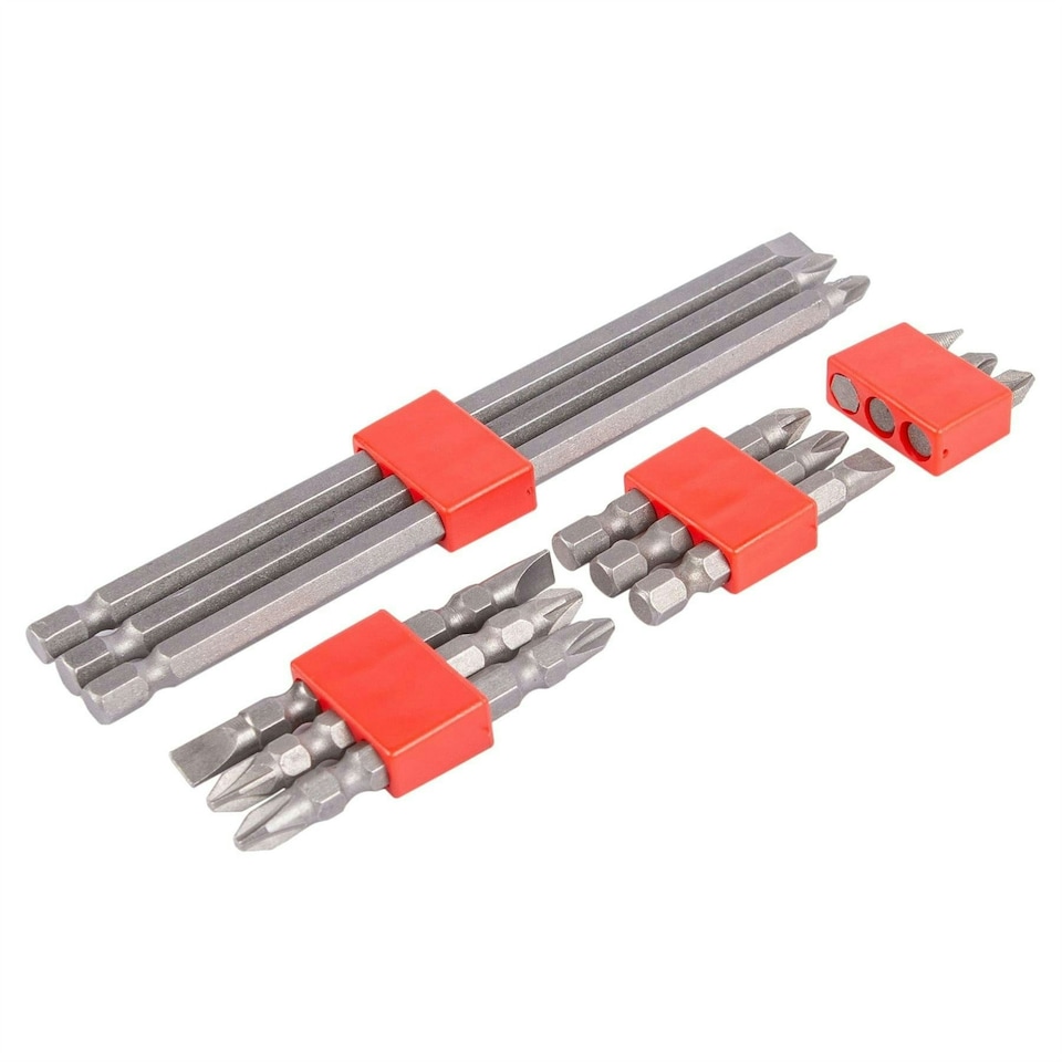 image 1 of Blackspur 12pc Carbon Steel Screwdriver Bit Set