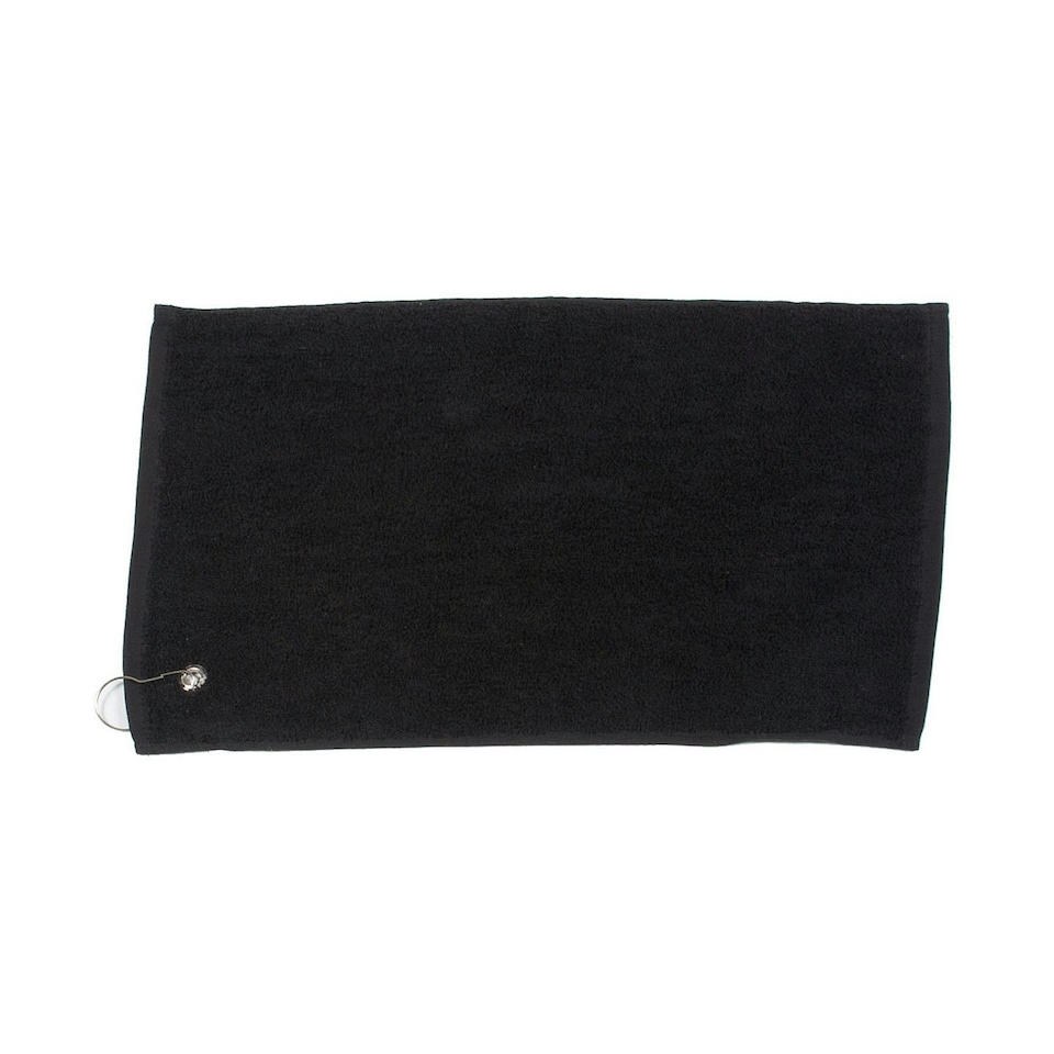Towel City Luxury Golf Towel - Black - One Size