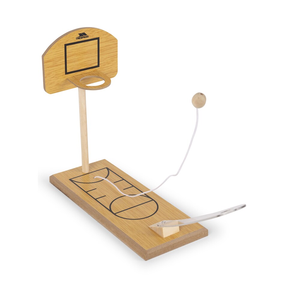 image 1 of Trespass Mini Basketball Table Toy | Bronze | Wood | One Size | 1