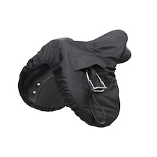 Shires Ride-On Waterproof Horse Saddle Cover - Black - One Size