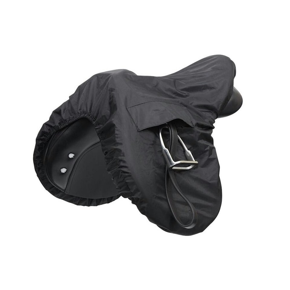 Shires Ride-On Waterproof Horse Saddle Cover - Black - One Size
