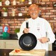 image 5 of Ken Hom Excellence 35cm Non-Stick Carbon Steel Wok