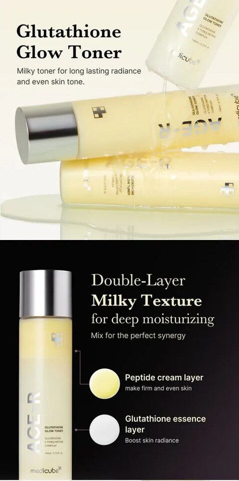 image 1 of Medicube AGE-R Glutathione Glow Toner 140ml