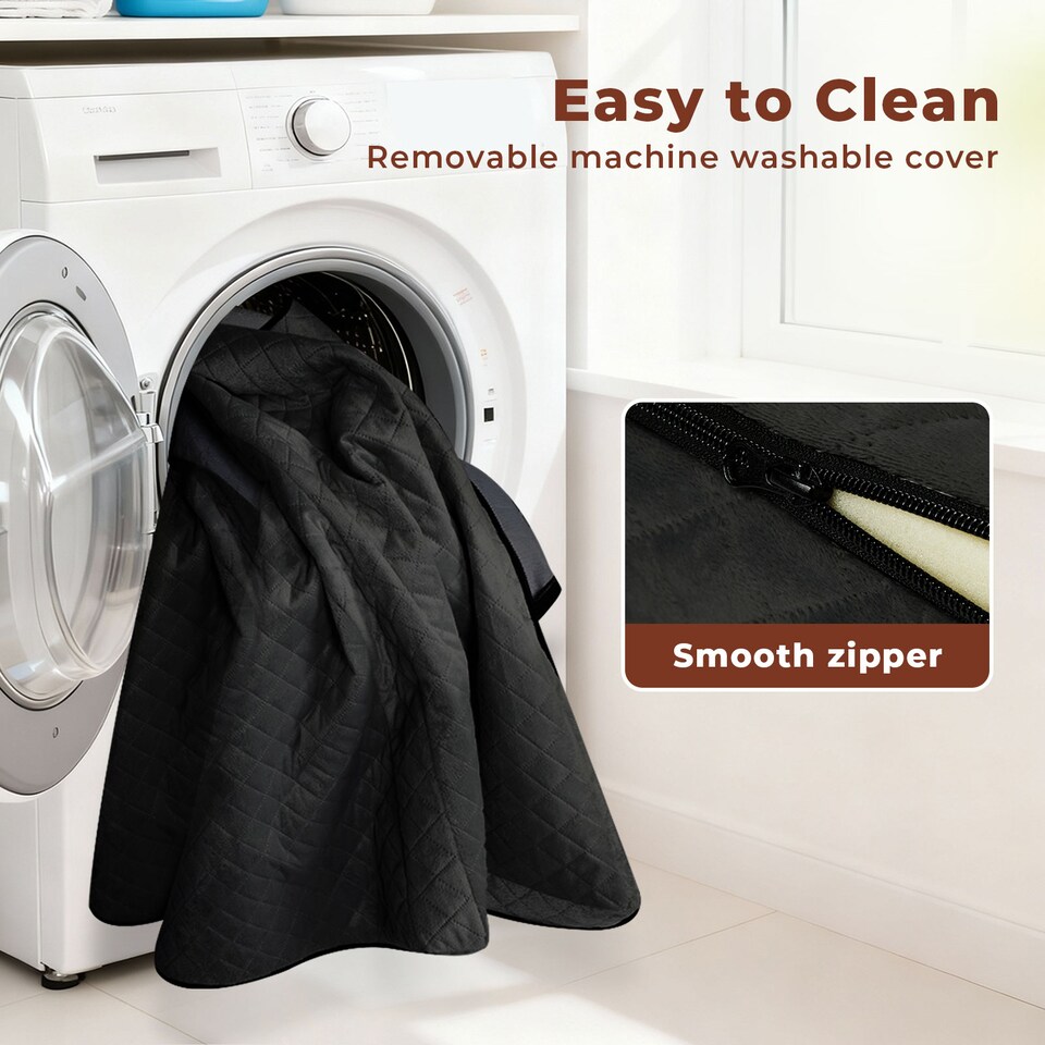 image 1 of Skylos Dog Booster Car Seat Black Portable Travel Carrier Bed for Pet | Black | Black | One Size