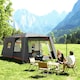 image 2 of Outsunny 4-6 Man Camping Tent with 2 Bedroom, 3000mm Waterproof, Grey 