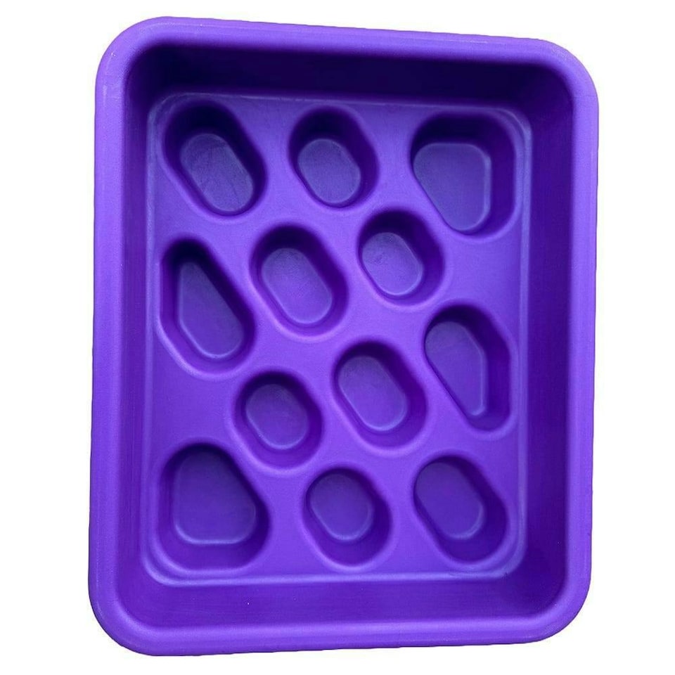 image 1 of Parallax Plastics Ltd Grad-Dual Horse Slow Feeder - Purple - One Size