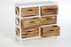 image 3 of Interiors by Premier White and Natural 6 Drawer Chest, Contemporary Drawer Chest, 6 Drawers Unit, White 6 Drawer Chest Dresser | Cream