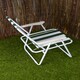 image 2 of 4 Pack of Folding Camping / Picnic Chair in Green and White Garden Patio | Green | Green