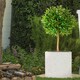image 10 of Square Box Grey Marble Light Concrete Garden Planter H40 L40 W40 cm, 65 ltrs Cap.