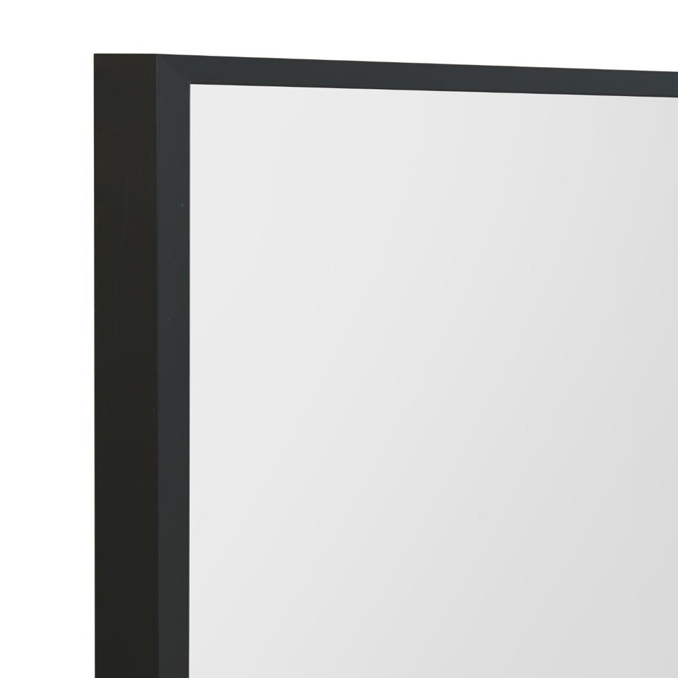 image 1 of The Artus - Black Aluminium Edged Wall Mirror 16" X 24" (40CM X 60CM) Black