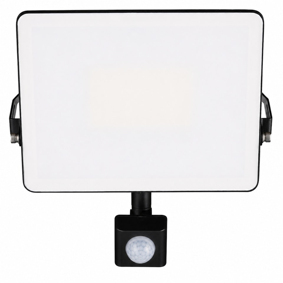 image 1 of TCP 20W LED Floodlight with PIR Motion Sensor, Efficient Outdoor Light with Screwless Connector
