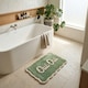 image 2 of Oui Oui Slogan Scalloped Bath Mat
