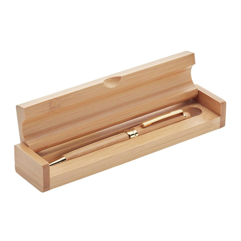 image 1 of MidOcean Etna Twist Bamboo Pen - Wood - One Size