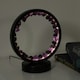 image 2 of ValueLights Crystal Gifting Matte Black Table Lamp and Integrated LED 2W Warm White 3000K Bulb