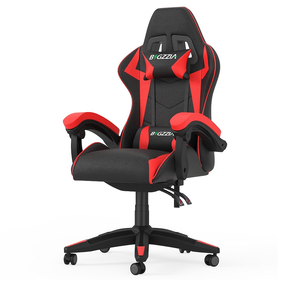 image 1 of Rattantree Reclining PU Leather Gaming Chair With Lumbar Support
