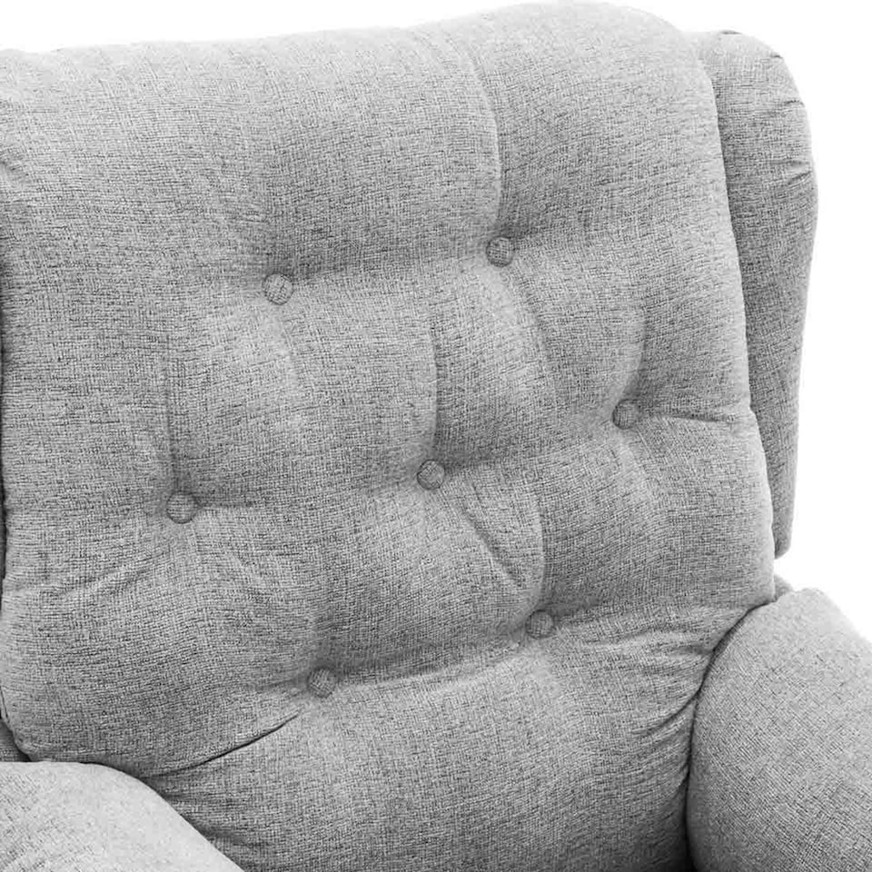 image 1 of Barnsley Fabric Electric Dual Motor Rise Recliner Mobility Armchair (Grey)