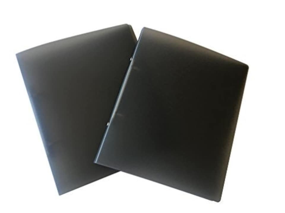 image 1 of A5 Slim Black Translucent Ringbinder