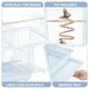 image 4 of Yaheetech 58 cm Tall Open Top Travel Bird Cage Black