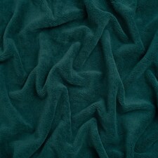 Minerva Core Range Turquoise Bamboo Cotton Velvet Towelling Fabric for Dressmaking, 145cm / 57" Wide - per metre