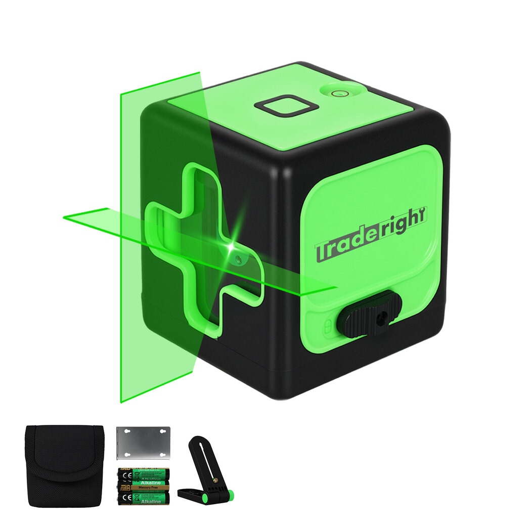 Traderight 360 Degree Green Laser Level Self Leveling IP54 Water Resistant Tool