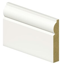 PACK OF 20 - Torus White Primed MDF Architrave - 18mm x 69mm x 2200mm