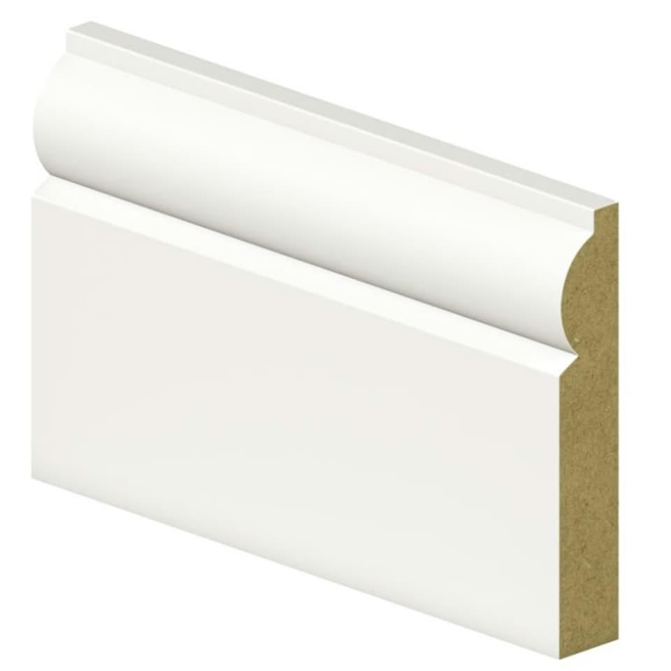 PACK OF 20 - Torus White Primed MDF Architrave - 18mm x 69mm x 2200mm