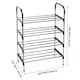 image 6 of Living and Home 4-Tier Stackable Shoe Rack Organizer