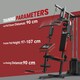 image 6 of HOMCOM Multi Home Gym Machine with 66kg Weights for Strength Training, Red